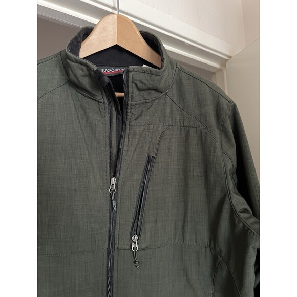 Black Diamond Double Diamond Softshell Jacket Olive Men’s L Full Zip Pockets - Picture 2 of 16